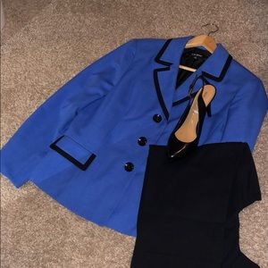 Blue and black blazer